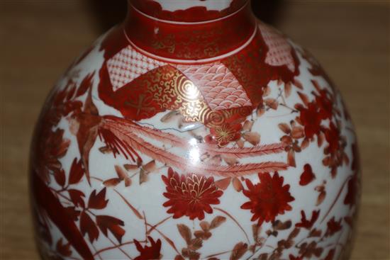 A quantity of Oriental wares including Cloisonne and Satsuma, and a Samson bowl tallest 30cm